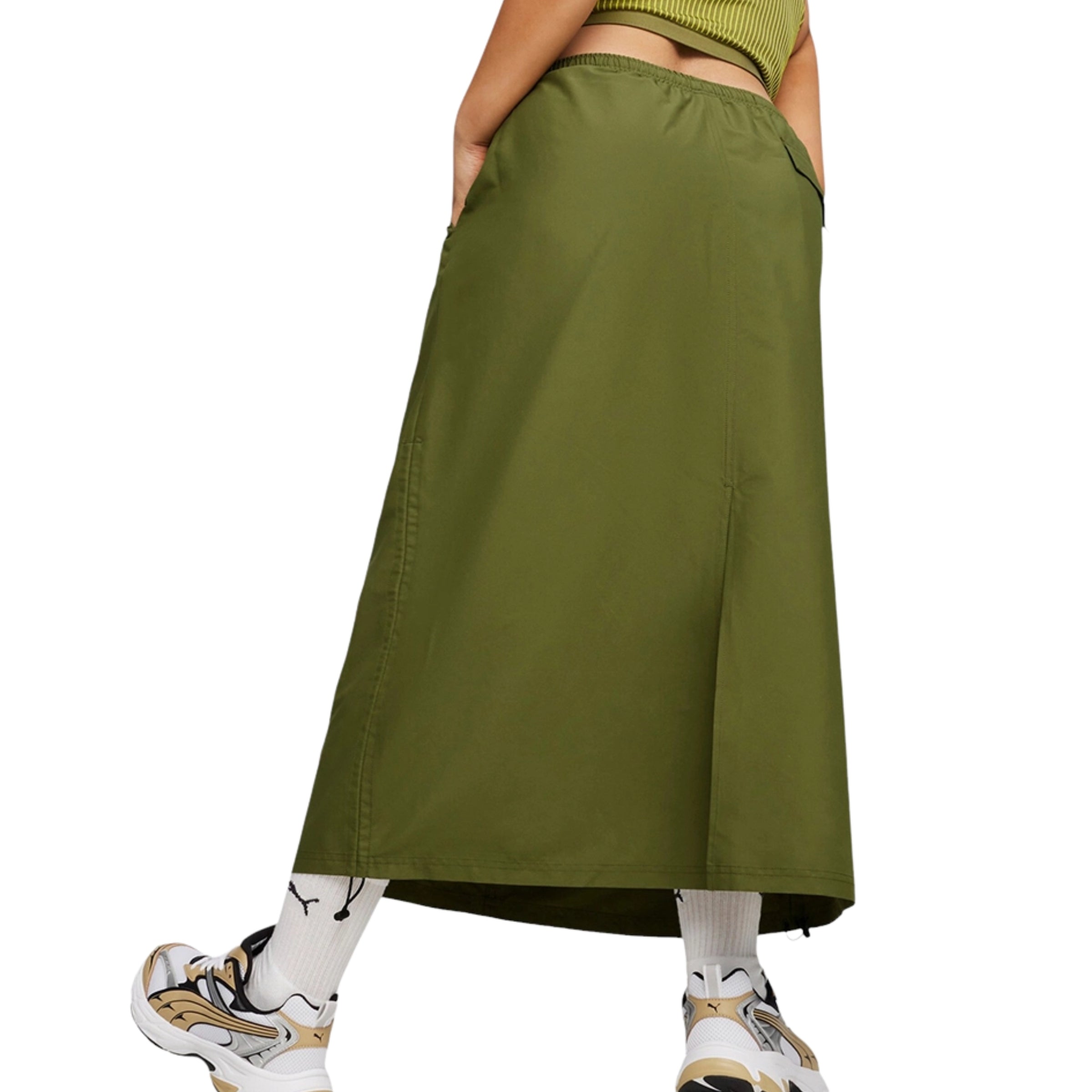 Puma Skirt Dare To Midi Olive